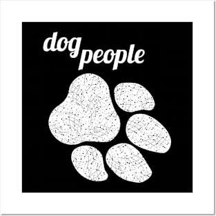 Dog people - white Posters and Art